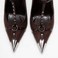 Juliana - Brown Strapped Metallic Toe Heeled Shoe (Women)