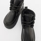 Ovela - Black Thick Sole Lace-Up Sport Boot (Women)