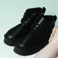 Ovela - Black Thick Sole Lace-Up Sport Boot (Women)