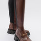 Chapel - Cognac Buckle Stretch Boot (Women)