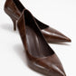 Marcus - Tan Printed Heeled Pump (Women)