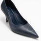 Marcus - Navy Heeled Pump (Women)