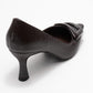 Astra - Brown Striped Buckle Heeled Pump (Women)