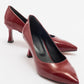 Pedra Heeled Shoe - Burgundy Patent