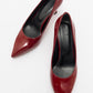 Pedra Heeled Shoe - Burgundy Patent
