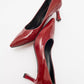 Pedra - Burgundy Patent Heeled Shoe (Women)