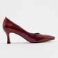 Pedra - Burgundy Patent Heeled Shoe (Women)