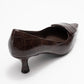Marcia - Brown Embossed Buckle Stiletto Heel Shoe (Women)
