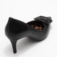 Great - Black Buckle Heeled Shoe (Women)