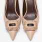 Great - Beige Brown Buckle Heeled Shoe (Women)