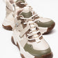 Seraphine - Beige Green Zip Lace-Up Sport Boot (Women)