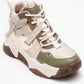 Seraphine - Beige Green Zip Lace-Up Sport Boot (Women)