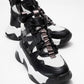 Seraphine - Black And White Zip And Lace-Up Sport Boot (Women)