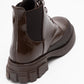 Challo - Brown Patent Lace-Up Ankle Boot (Women)