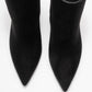 Crista - Black Pointed Toe Heeled Boot (Women)