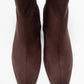 Chara - Brown Suede Block Heel Ankle Boot (Women)