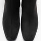Chara - Black Suede Block Heel Ankle Boot (Women)