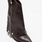 Lola - Brown Zip Pointed Toe Heeled Boot (Women)