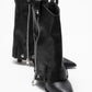 Lola - Black Zip Pointed Toe Heeled Boot (Women)
