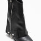 Lola - Black Zip Pointed Toe Heeled Boot (Women)
