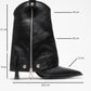 Lola - Black Zip Pointed Toe Heeled Boot (Women)
