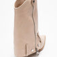 Lola - Beige Zip Pointed Toe Heeled Boot (Women)