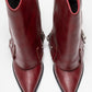 Lola - Burgundy Zip Pointed Toe Heeled Boot (Women)