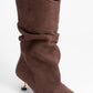 Stein - Brown Pointed Toe Gusseted Short Boot (Women)