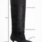 Zach - Black Slim Heel Over-The-Knee Boot (Women)