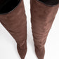 Zach - Brown Slim Heel Over-The-Knee Boot (Women)