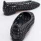 Arcola - Black Knitted Pattern Ballet Flat (Women)