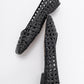 Arcola - Black Knitted Pattern Ballet Flat (Women)