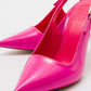 Labin - Fuchsia Patent Buckled High Heel Shoe (Women)