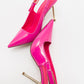 Labin - Fuchsia Patent Buckled High Heel Shoe (Women)