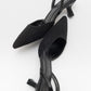 Over - Black Tweed Pointed Toe Low Heel Shoe (Women)