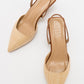Over - Beige/Tan Pointed Toe Low Heel Shoe (Women)