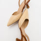 Over - Beige/Tan Pointed Toe Low Heel Shoe (Women)