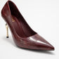 Hudson - Burgundy Stiletto Heel Shoe (Women)