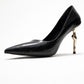 Hudson - Black Stiletto Heel Shoe (Women)
