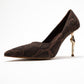 Hudson - Brown Stiletto Heel Shoe (Women)