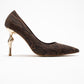 Hudson - Brown Stiletto Heel Shoe (Women)