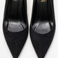 Hudson - Black Patterned Pump (Women)