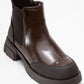 Albia - Brown Patent Boot (Women)