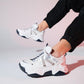 Leona - White-Navy Sport Sneaker (Women)