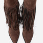 Gueras - Brown Pointed Toe High Heel Boot (Women)