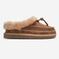 Noriel - Taupe Genuine Leather Moccasin Slipper (Women)