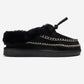 Noriel - Black Suede Genuine Leather Moccasin Slipper (Women)