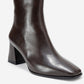 Arven - Brown Block Heel Boot (Women)