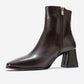 Arven - Brown Block Heel Boot (Women)