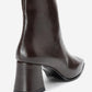 Arven - Brown Block Heel Boot (Women)